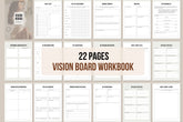 Vision Board Workbook - 22 Pages